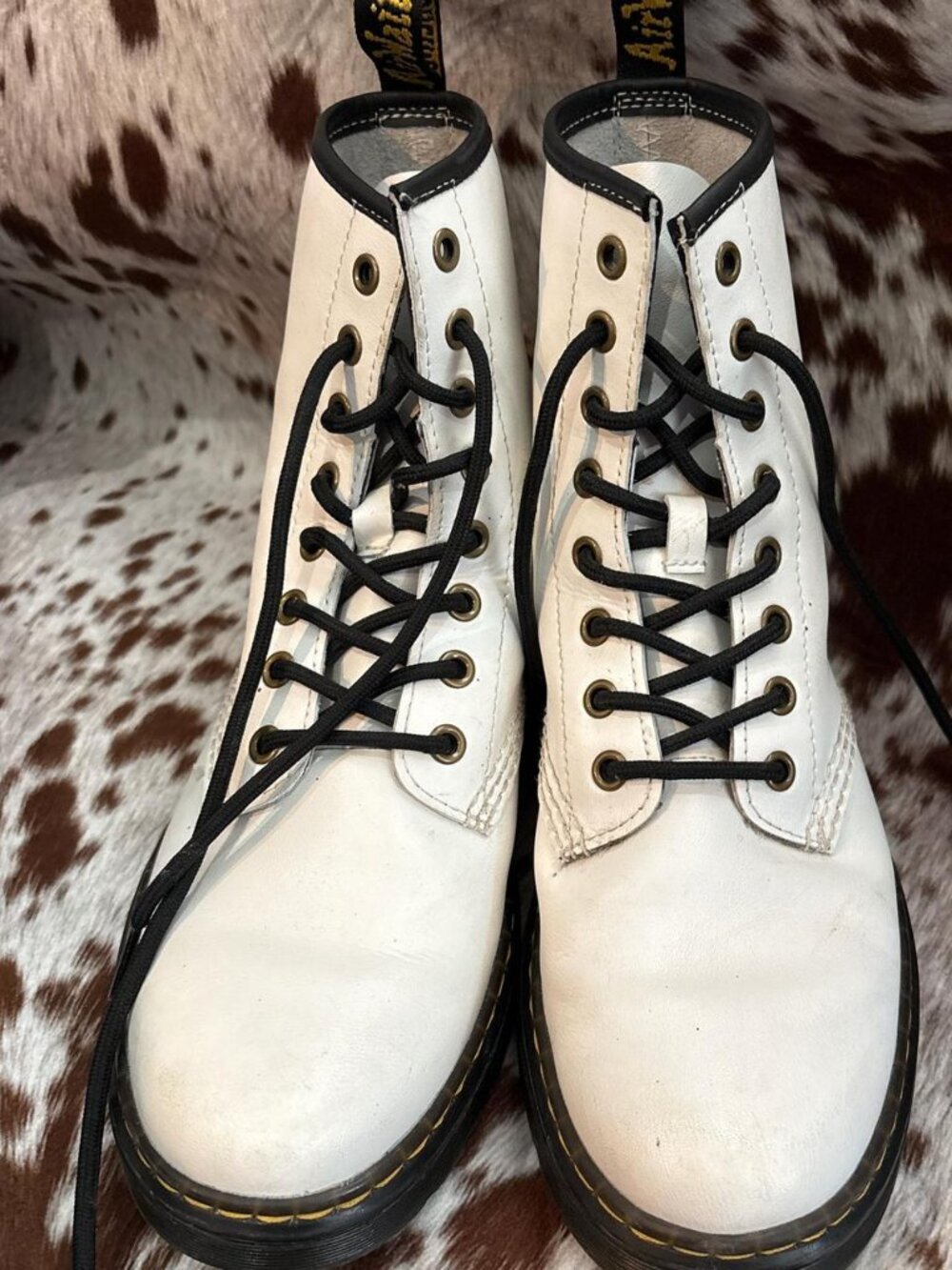 White Doc Martins